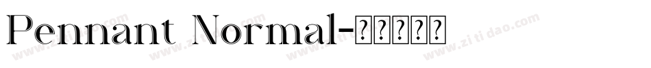 Pennant Normal字体转换